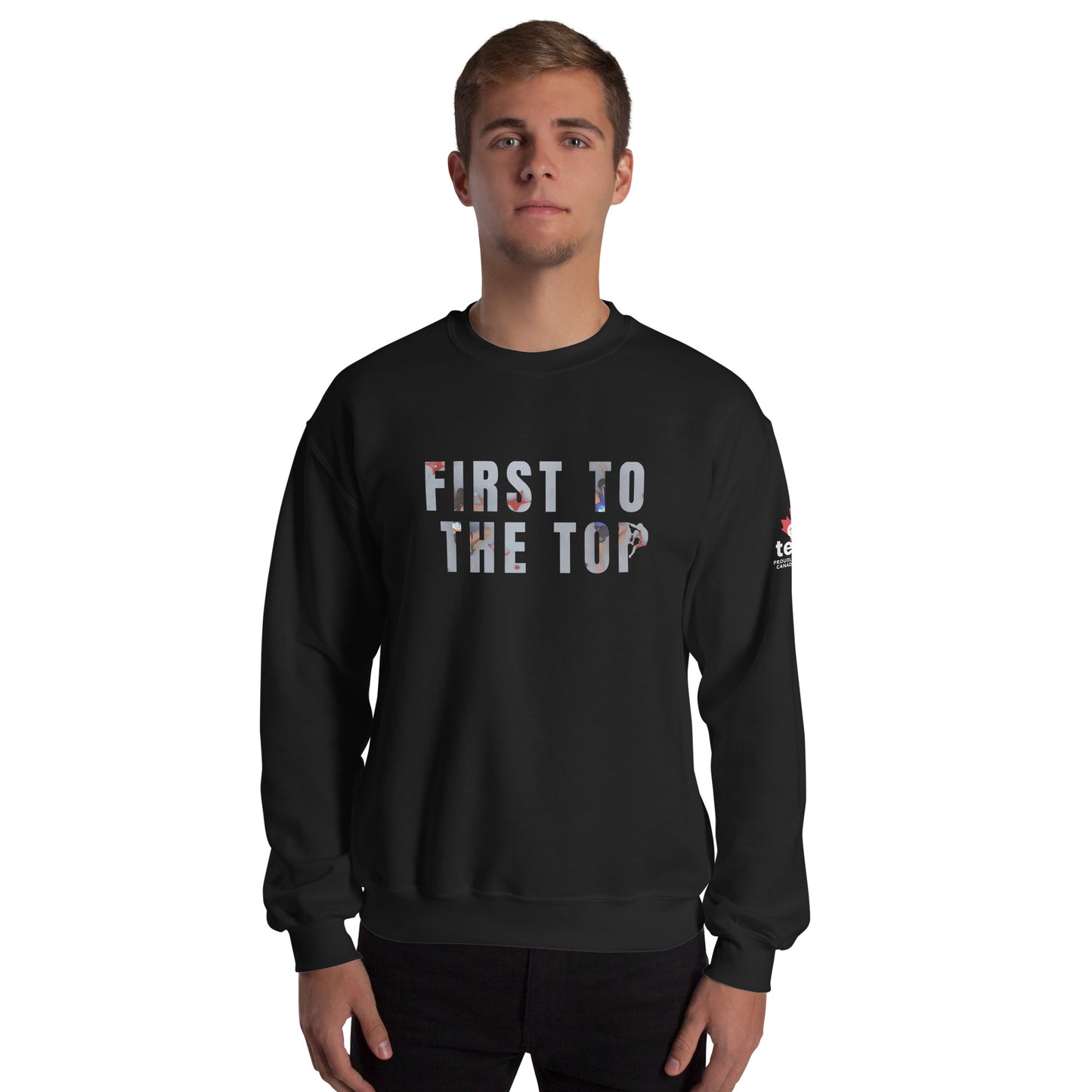 First to the Top Climber's Crewneck