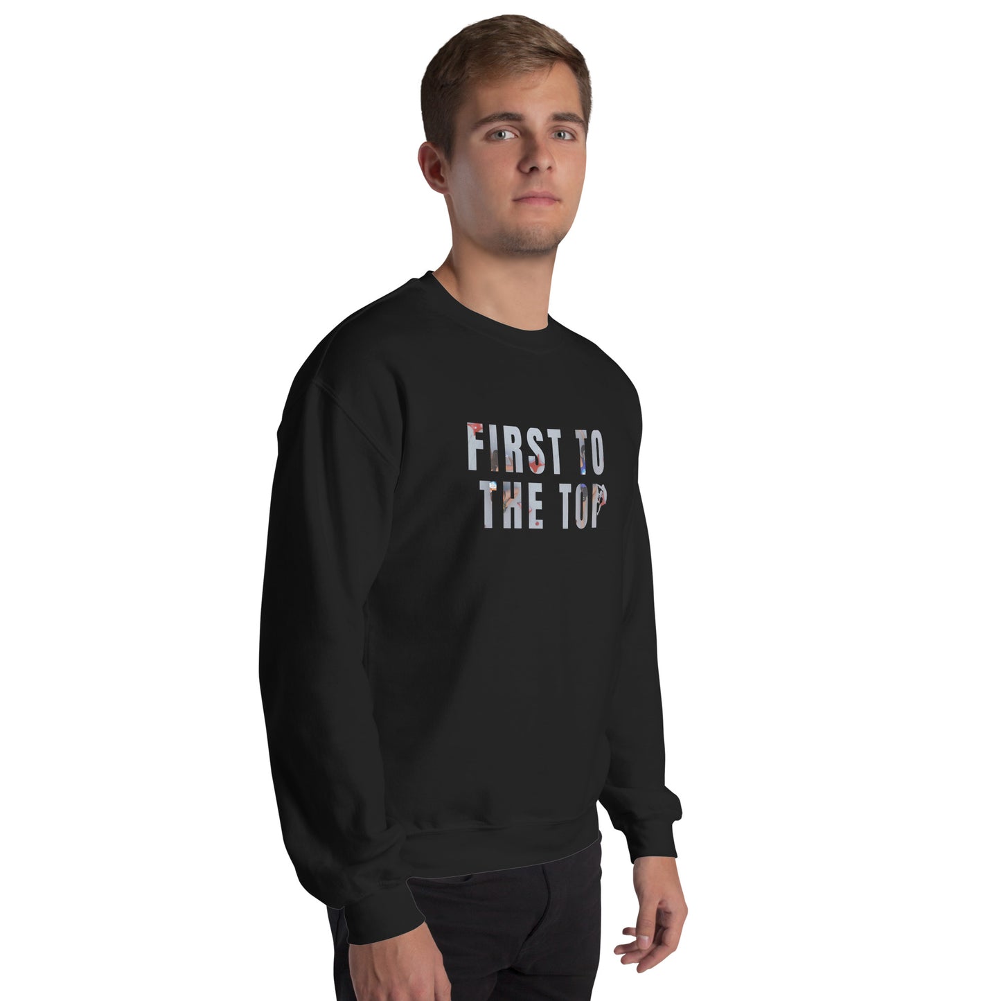 First to the Top Climber's Crewneck