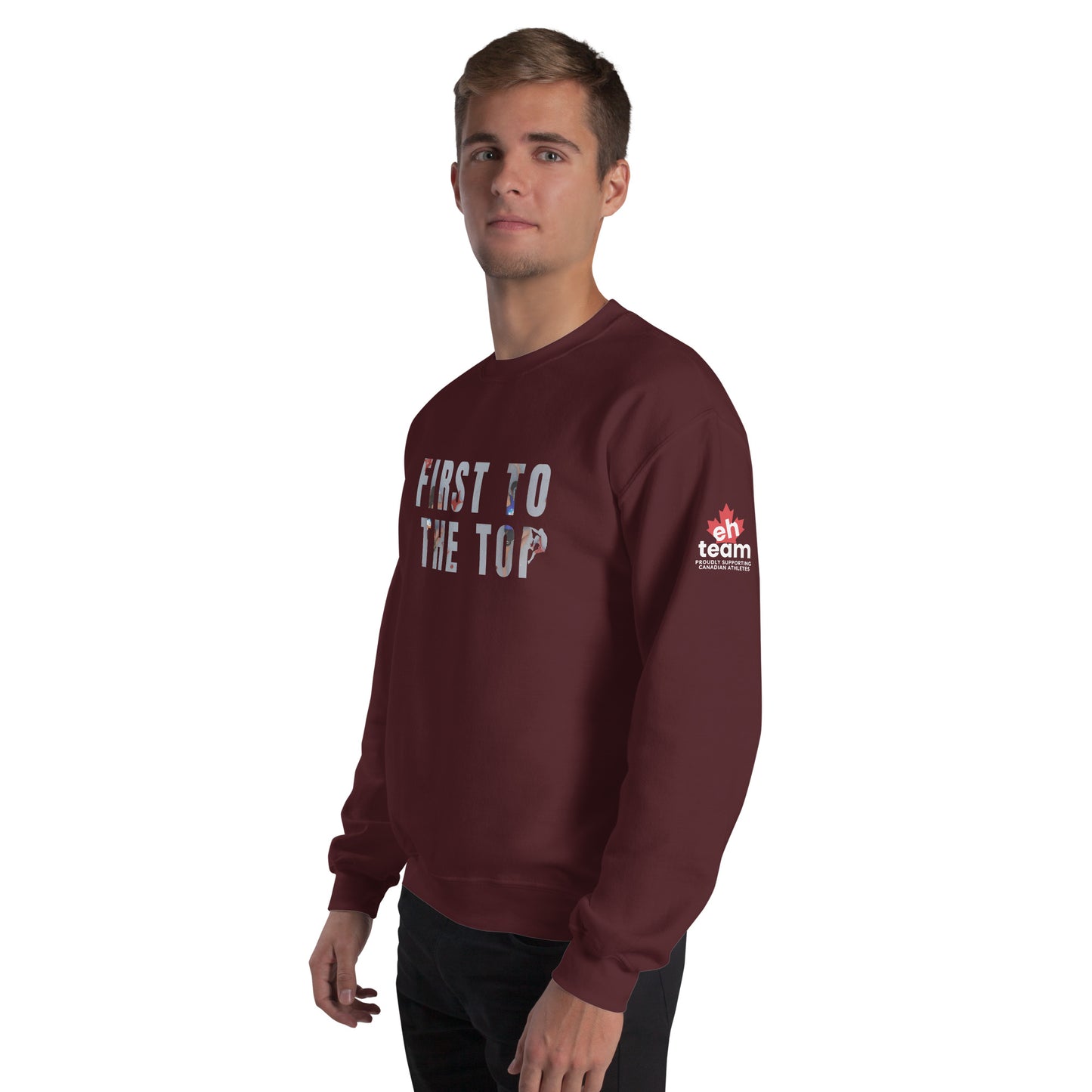 First to the Top Climber's Crewneck