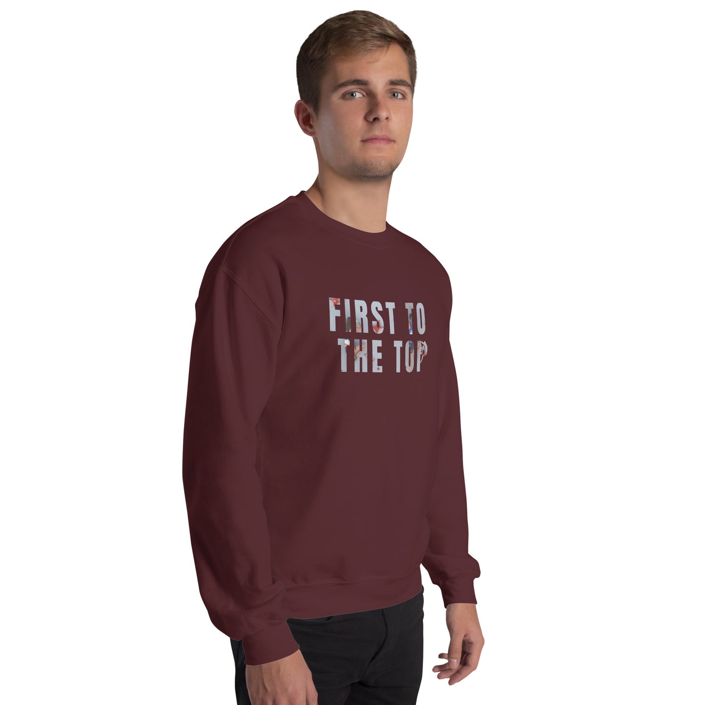 First to the Top Climber's Crewneck