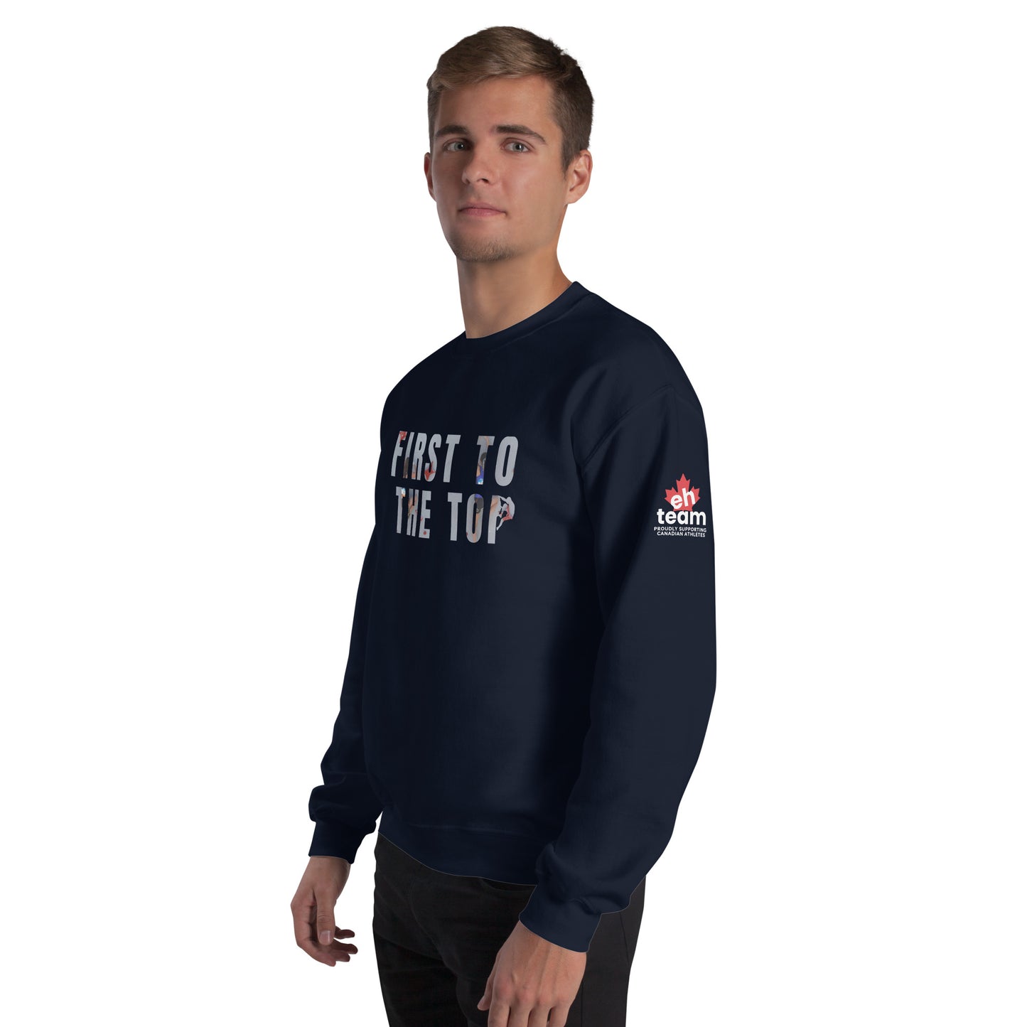 First to the Top Climber's Crewneck