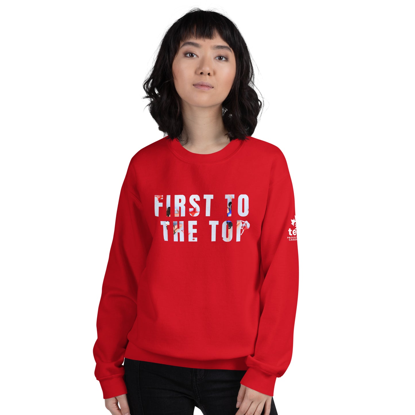 First to the Top Climber's Crewneck